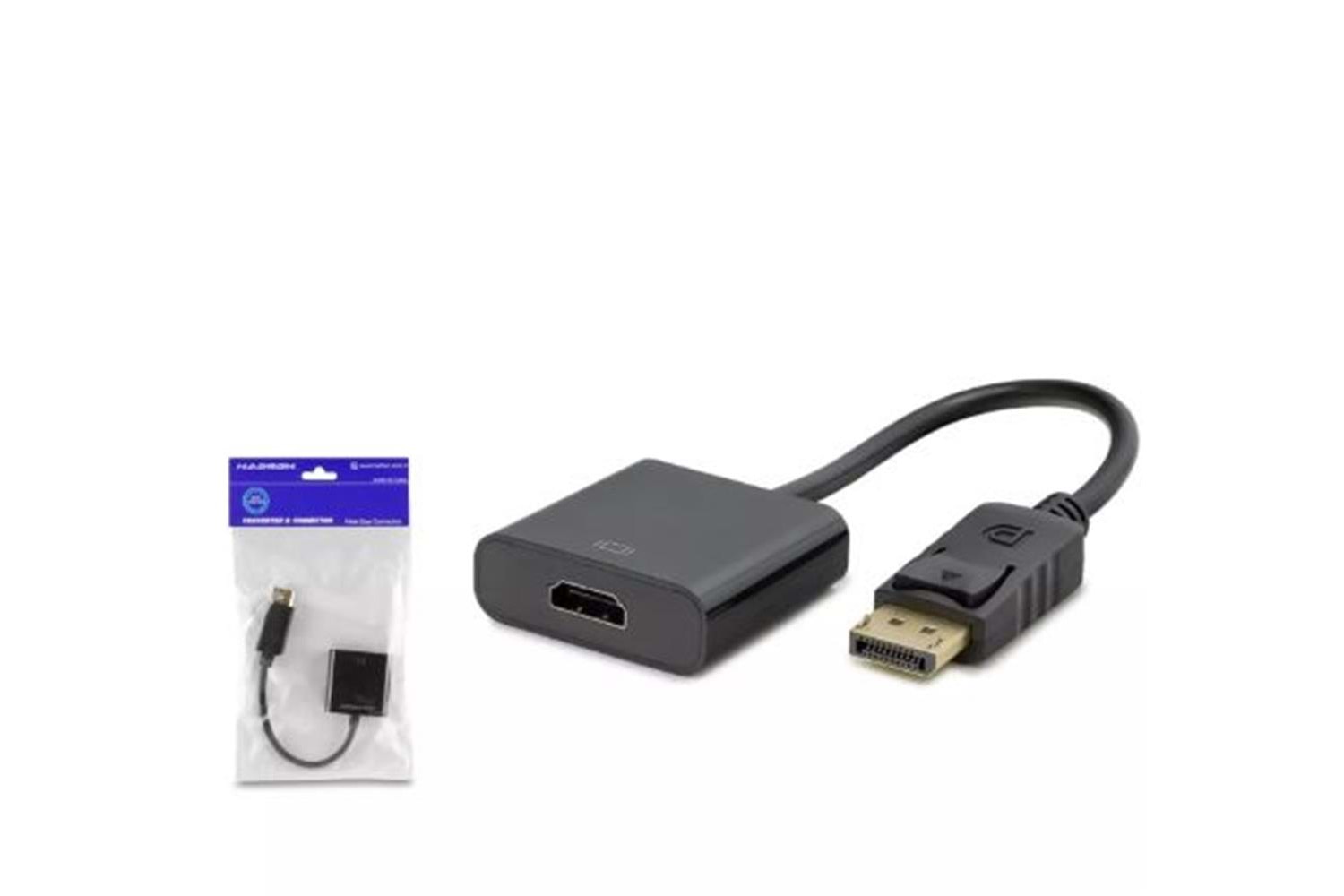 HADRON HDX7873 DisplayPort to HDMI Dişi Görüntü Dönüştürücü 4K 30 Hz - Siyah