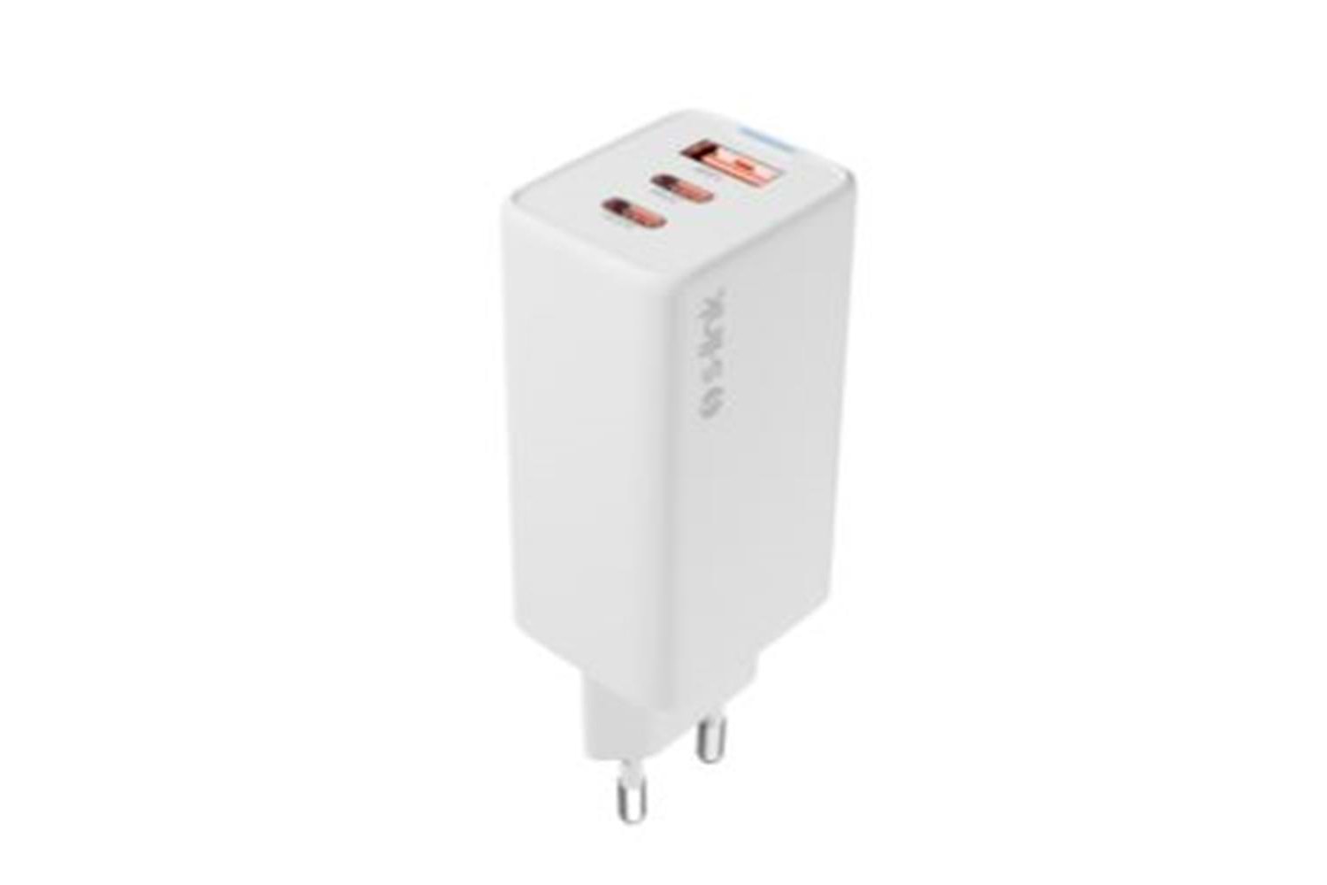 S-link SL-ECG65 2-USB-C + USB-A GAN PD 65W - QC 18W Type GAN PD-PPS Beyaz EV-NOTEBOOK Şarj Adaptör
