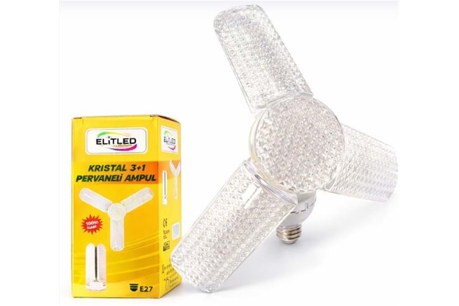 Elitled Kristal 3+1 Pervaneli Led Ampul