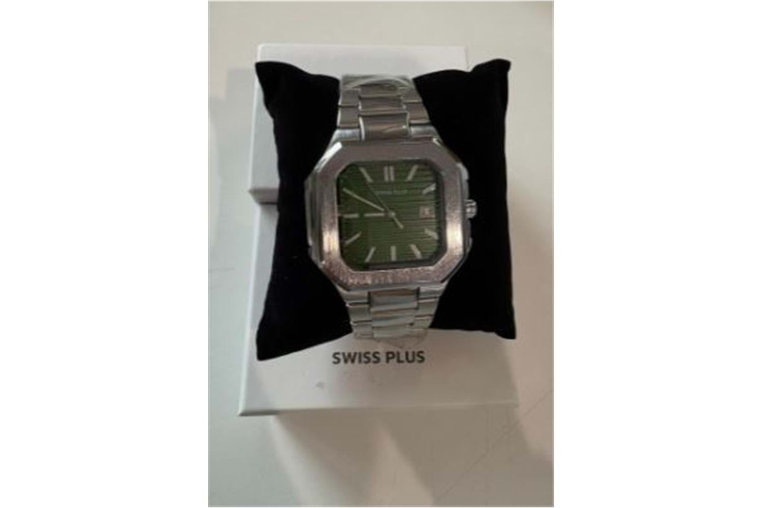 Swiss Plus Man Watch Premium Seri Model-7 RS23146 Green-Silver