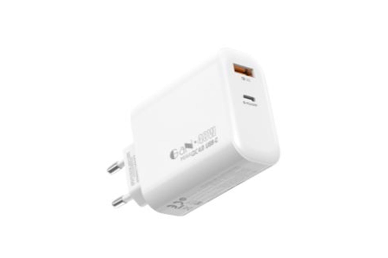S-link SL-EC68 45W GAN PD 30W - QC 18W Type Type USB-C +USB A Hızlı Beyaz EV-NOTEBOOK Şarj Adaptör