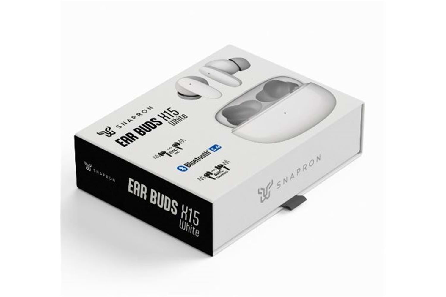 Snapron SNK-9005 Beyaz ANC & ENC Kablosuz Bluetooth 5.4 Kulaki İçi Kulaklık 