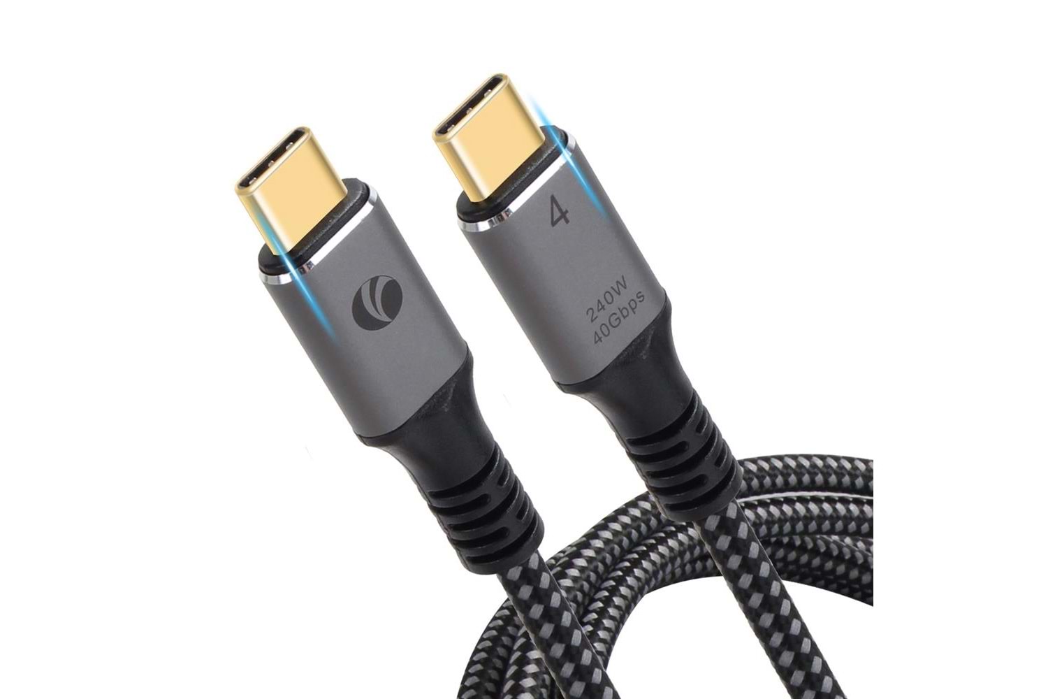 Vcom CU541M-1.2 Type-C USB4 40Gbps Data 240W 1.2m Şarj Kablosu