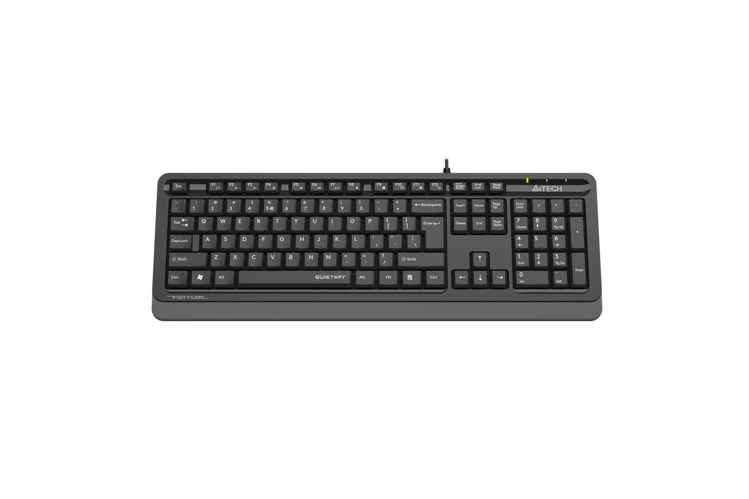 A4 Tech Fk10 Q Usb Quitkey Sessiz Gri Tr Fn-Multimedya Klavye