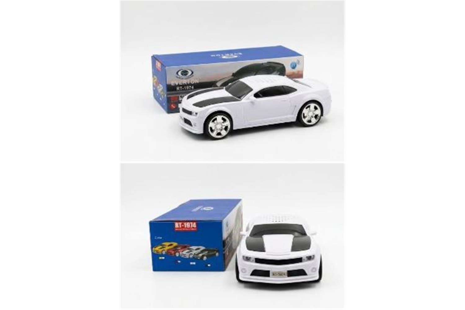 EVERTON RT-1974 Beyaz Arabalı Bluetooth Fm-Usb-Tf-Aux Şarjlı Nostaljik Radyo