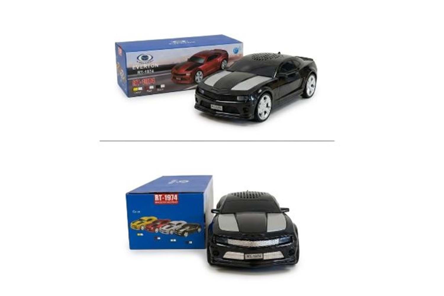 EVERTON RT-1974 Siyah Arabalı Bluetooth Fm-Usb-Tf-Aux Şarjlı Nostaljik Radyo