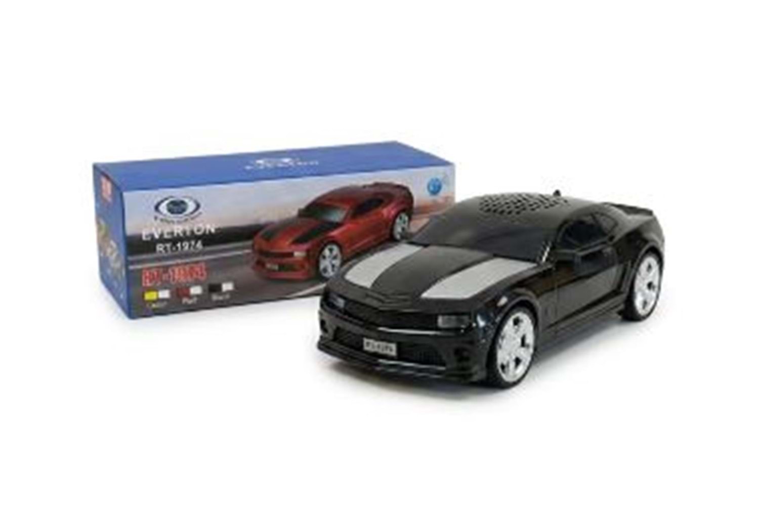 EVERTON RT-1974 Siyah Arabalı Bluetooth Fm-Usb-Tf-Aux Şarjlı Nostaljik Radyo