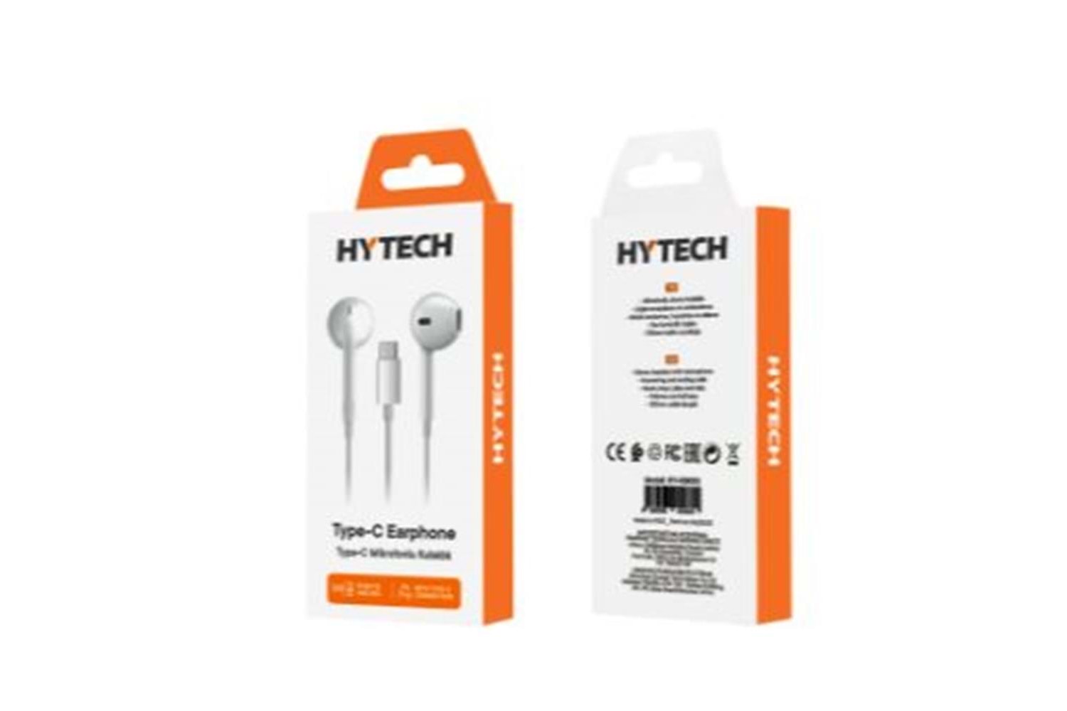Hytech HY-XBK53 TypeC Telefon Uyumlu Beyaz Kulak İçi Mikrofonlu Kulaklık
