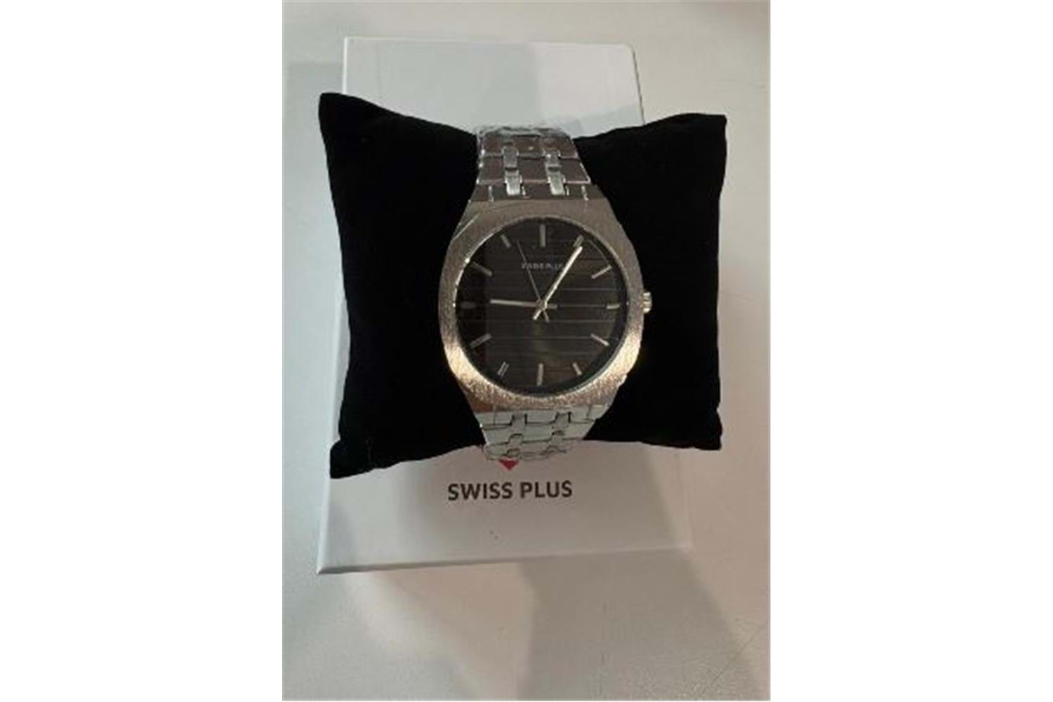 Swiss Plus Man Watch Basic Seri Model-6 ST2302AGP Black-Silver