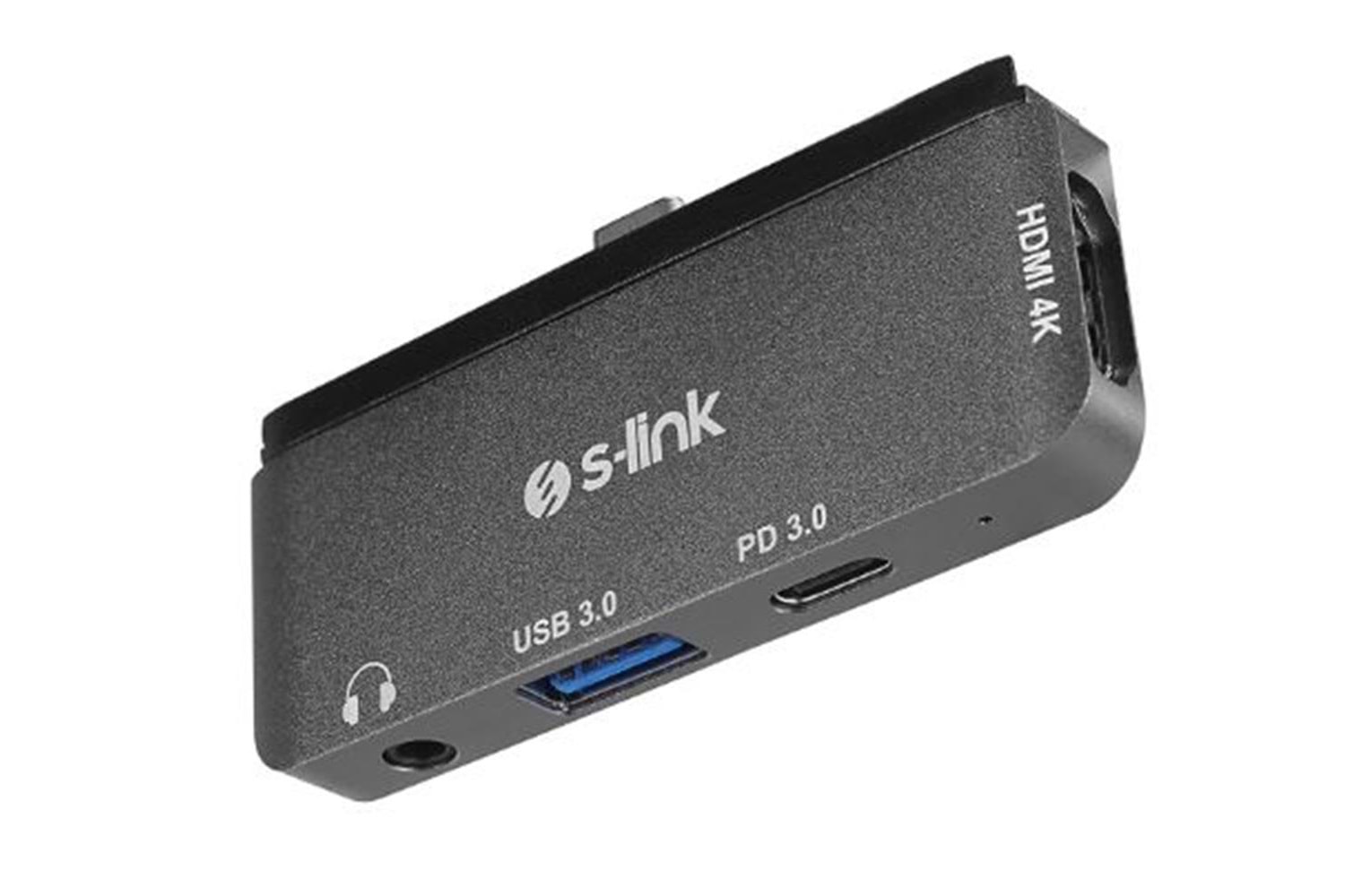 S-link SWV-USBC035 Type-C to HDMI + PD + USB 3.0 3.5mm Aux port Çevirici Adaptör