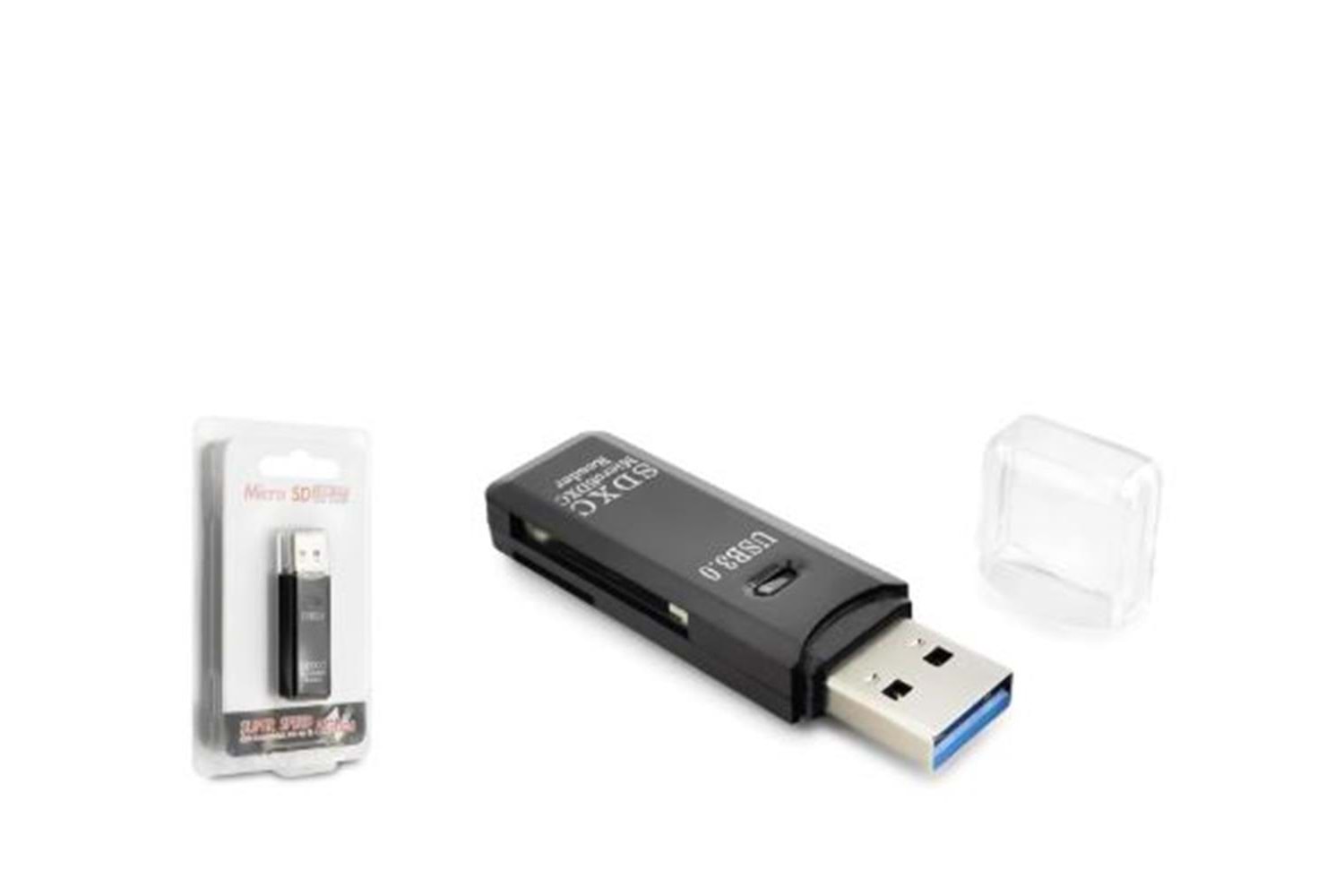 HADRON HDX7030 USB 3.0 Kart Okuyucu SD MicroSD 5 Gbps Siyah