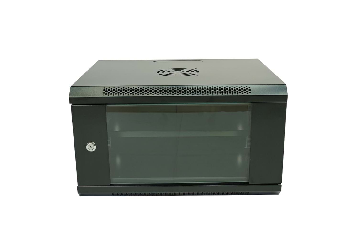 Racksan ML-6407S 7U Duvar Tipi Kabinet (350-530-400) Raf+Fan+Priz