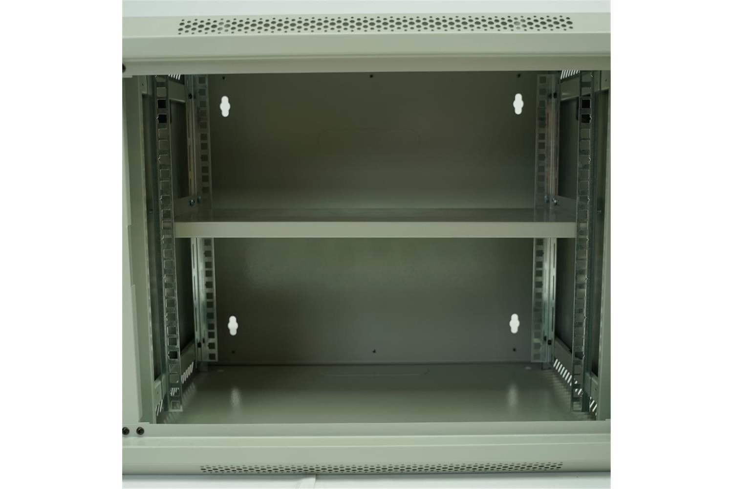 Racksan ML-6409S 9U Duvar Tipi Kabinet (450-530-400) Raf+Fan+Priz