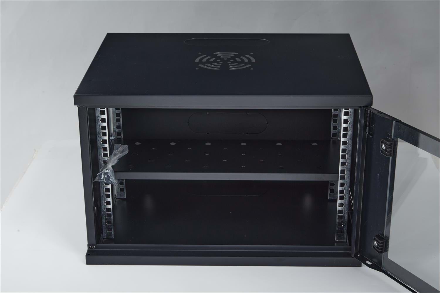 Racksan SE-6409S 9U Duvar Tipi Kabinet (450-530-400) Raf+Fan+Priz