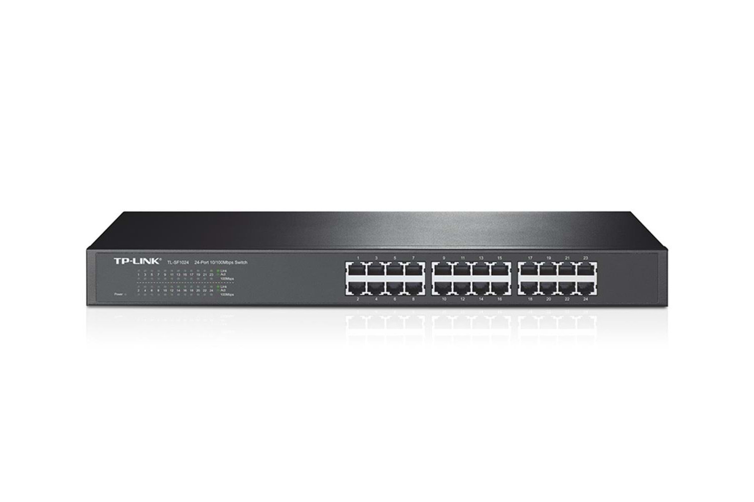 Tp-Link TL-SF1024D 24 Port 10-100 Mbps Switch Çelik Kasa Rack Mount