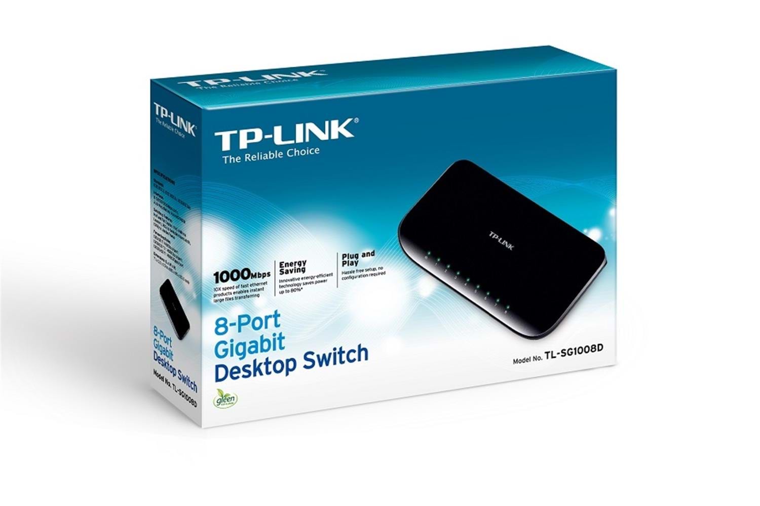 Tp-Link TL-SG1008D 8 Port 10-100-1000 Mbps Switch Plastik Kasa