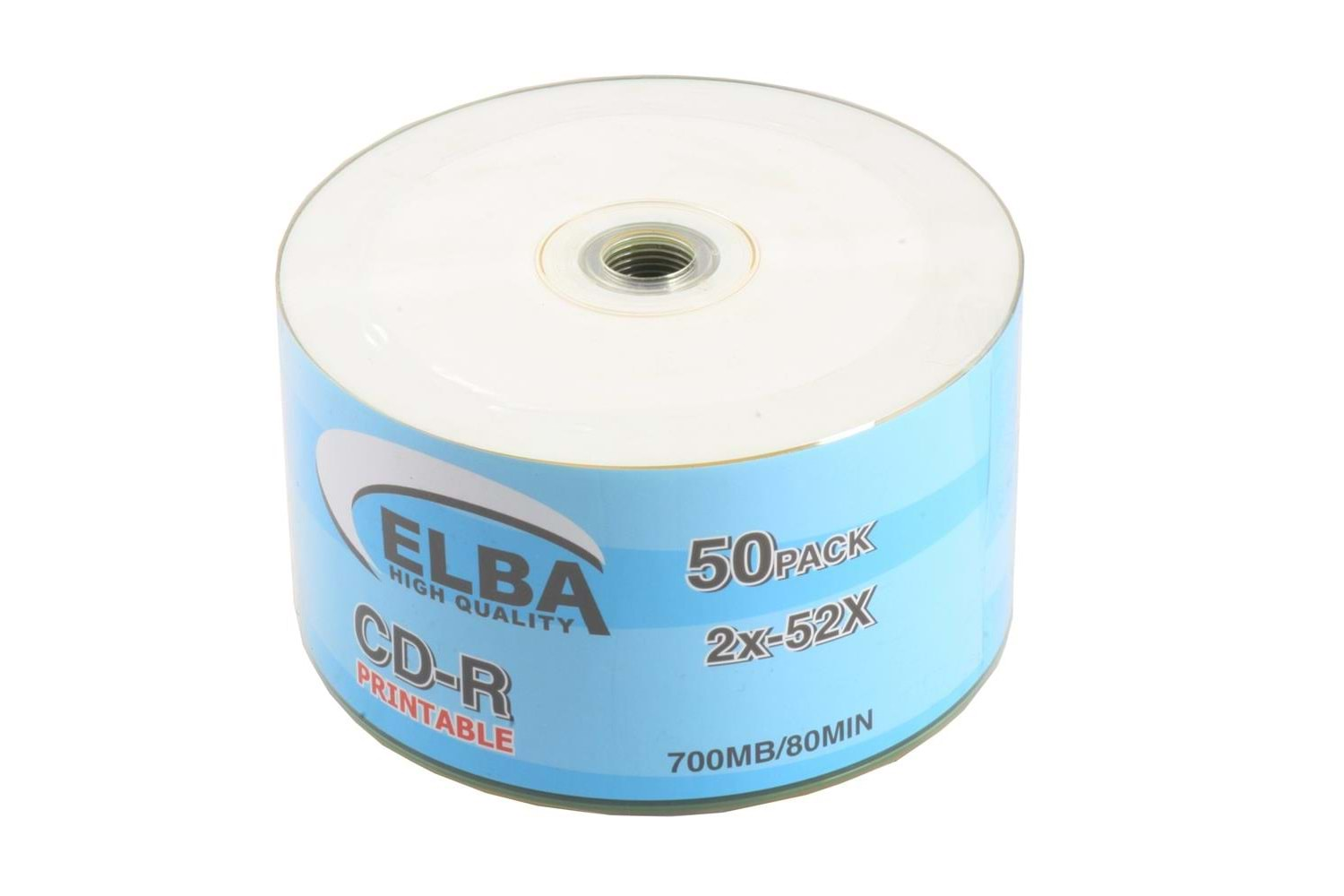 Elba CD-R 700MB-80MIN Printable 50li Shrink