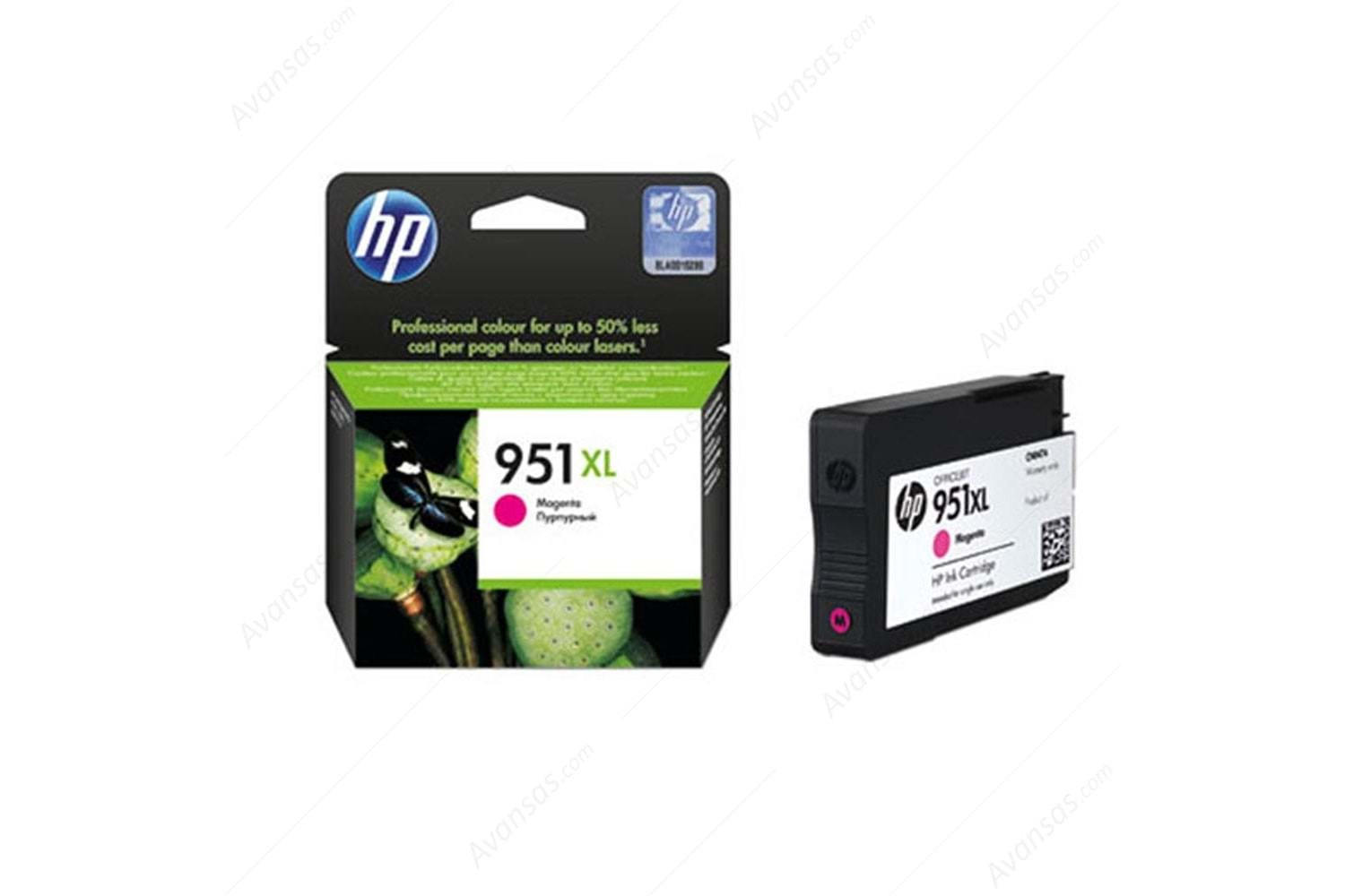 HP 951XL Magenta Kırmızı Yüksek Kapasite Kartuş CN047AE