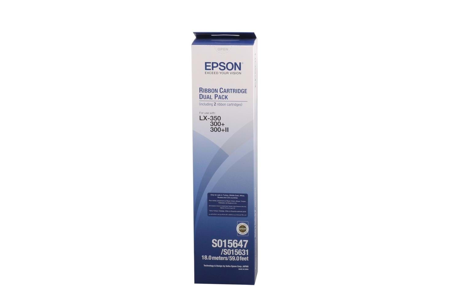 Epson S015647BA LX-300-350 2'li Paket Şerit