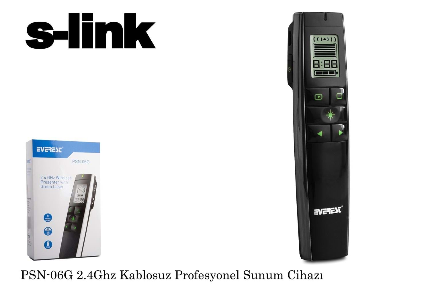 Everest PSN-06G 2.4ghz Kablosuz Profesyonel Presenter