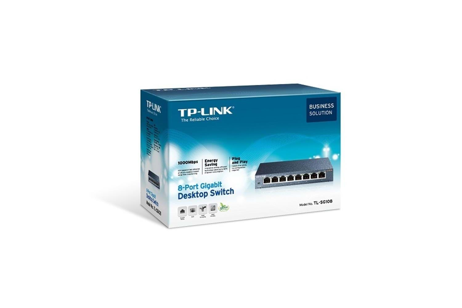 Tp-Link TL-SG108 8 Port 10-100-1000 Mbps Switch Çelik Kasa