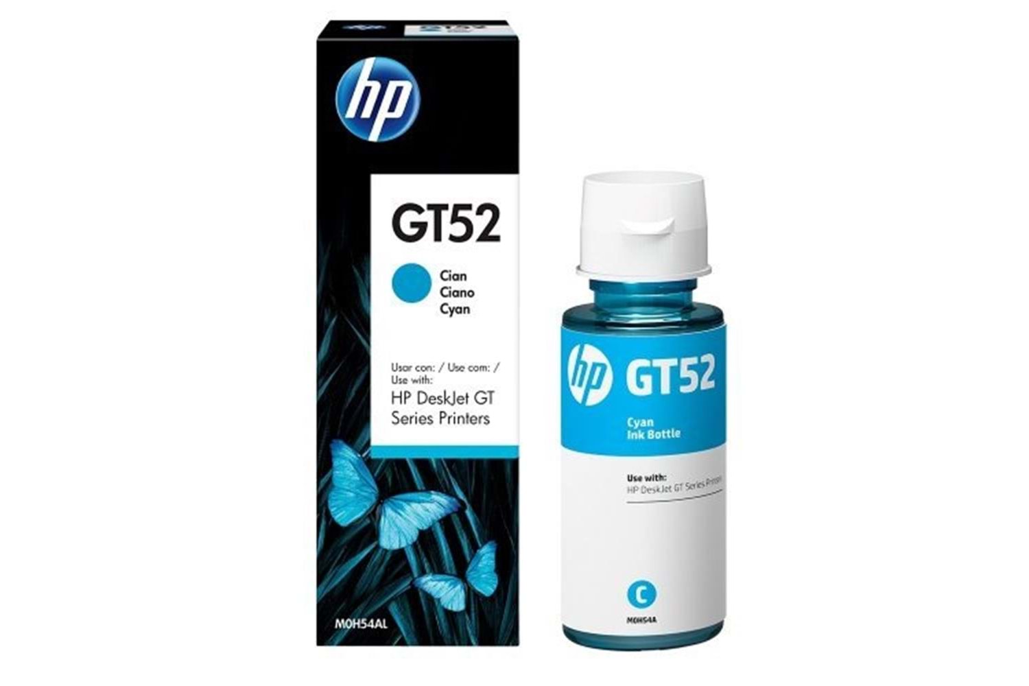 HP GT52 Cyan Mavi Mürekkep M0H54AE