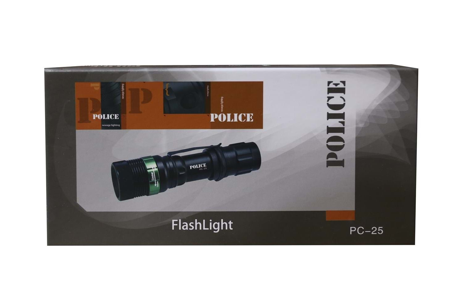 Polıce PC-25 CREE Led + Zoom El Feneri ( 3 Tane İnce Kalem Pille Çalışır)