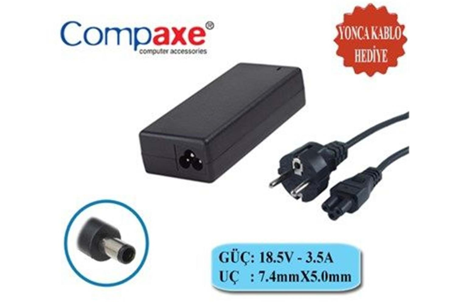 Compaxe Clh-351 Hp 19v 3,42a 5,5-2,1 Hp Notebook Adaptörü