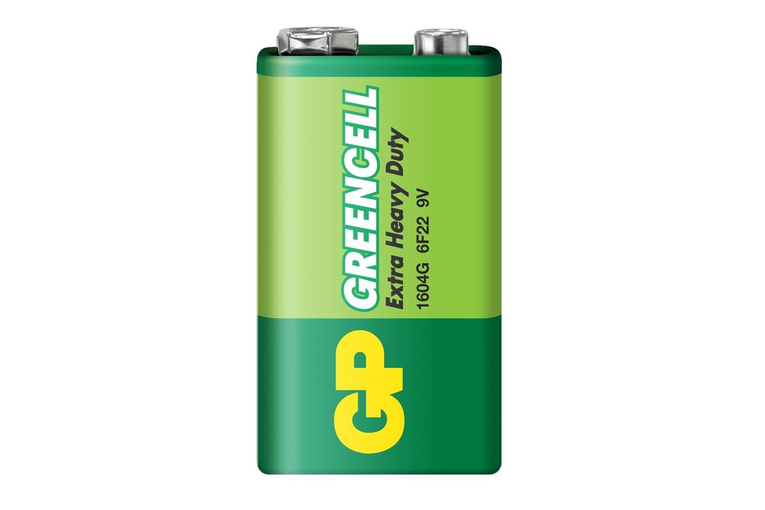 GP Greencel 9V Çinko Pil Tekli Paket GP1604G-2U1