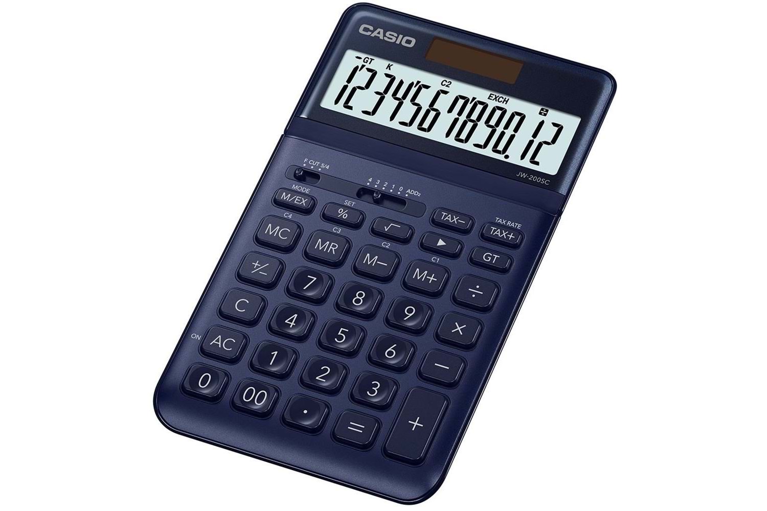 Casio JW-200SC-NY 12 Hane Lacivert Masa Üstü Hesap Makinesi