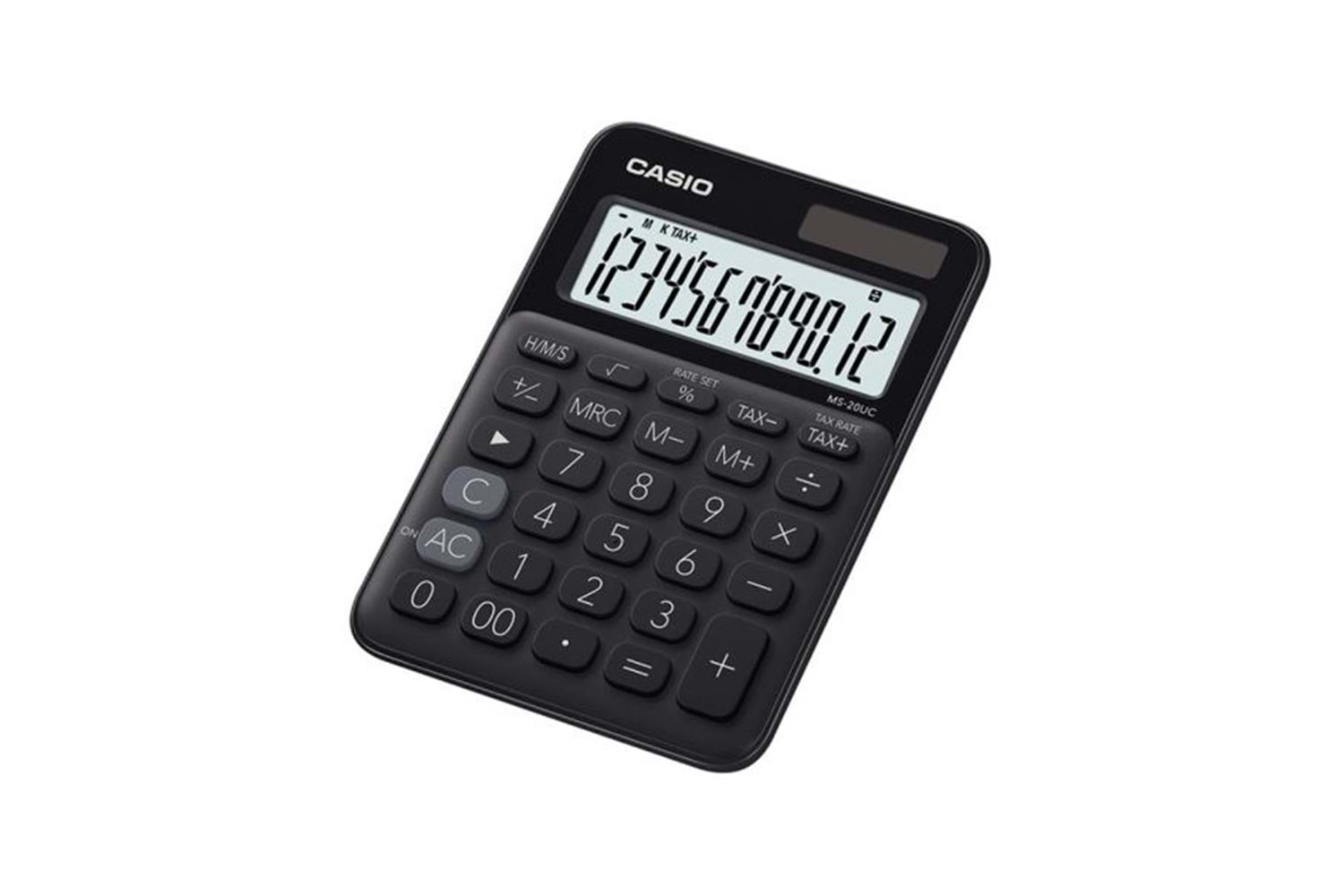 Casio MS-20UC-BK 12 Hane Siyah Masa Üstü Hesap Makinesi