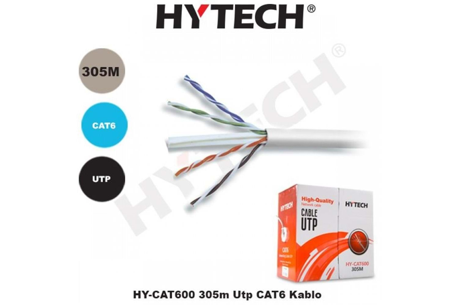 Hytech HY-CAT600 305mt Utp Cat 6 Kablo