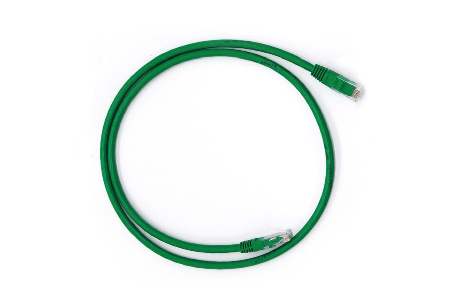 Vcom NP611B-N-5.0 Cat6 5.0MT Yeşil Utp Patch Kablo