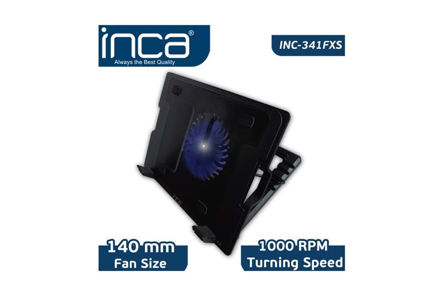 Inca Inc-341FXS Siyah Ergonomik Sessiz Usb Notebook Soğutucu