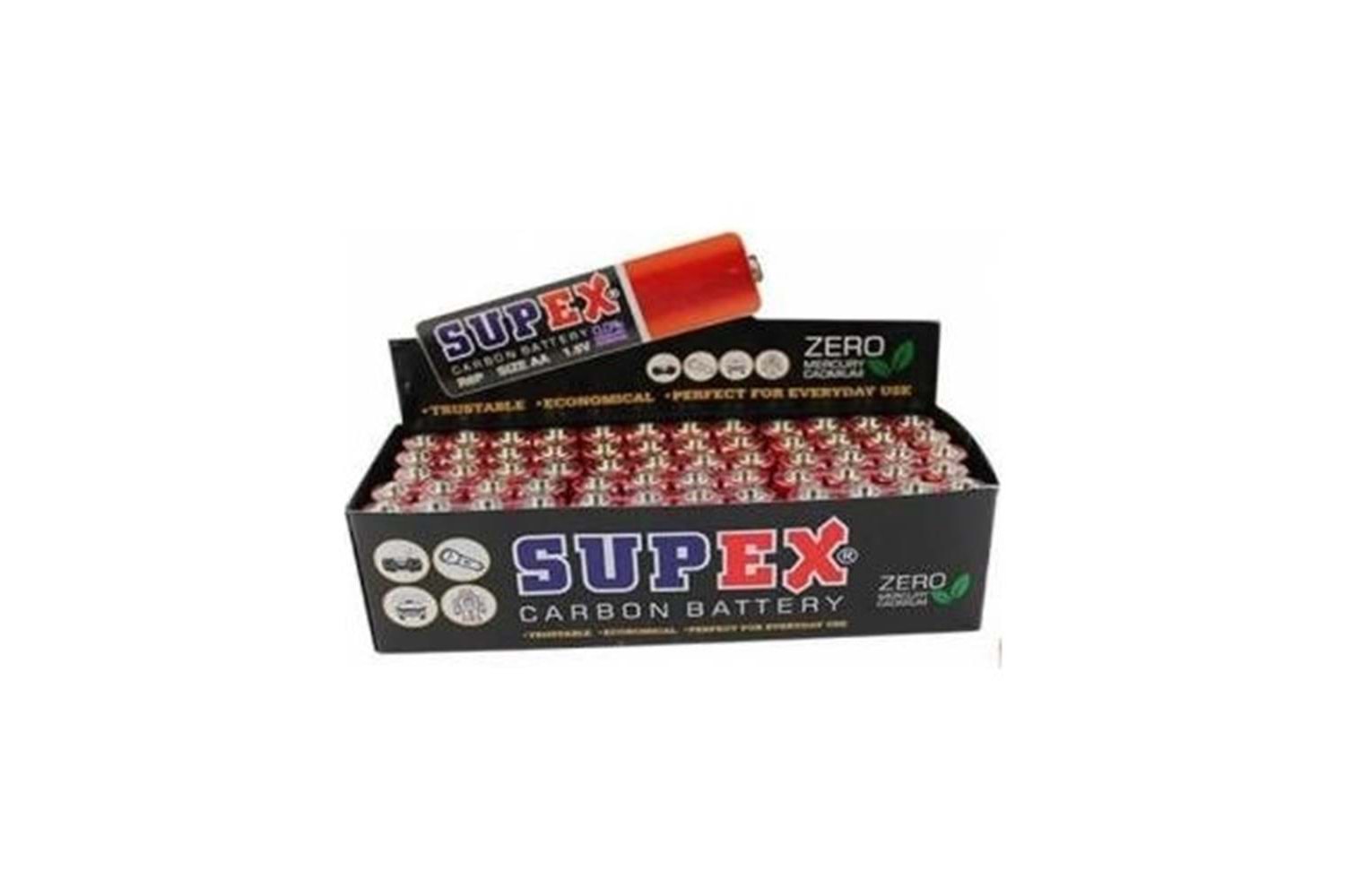 Supex R6 Çinko 60lı Kalem Pil