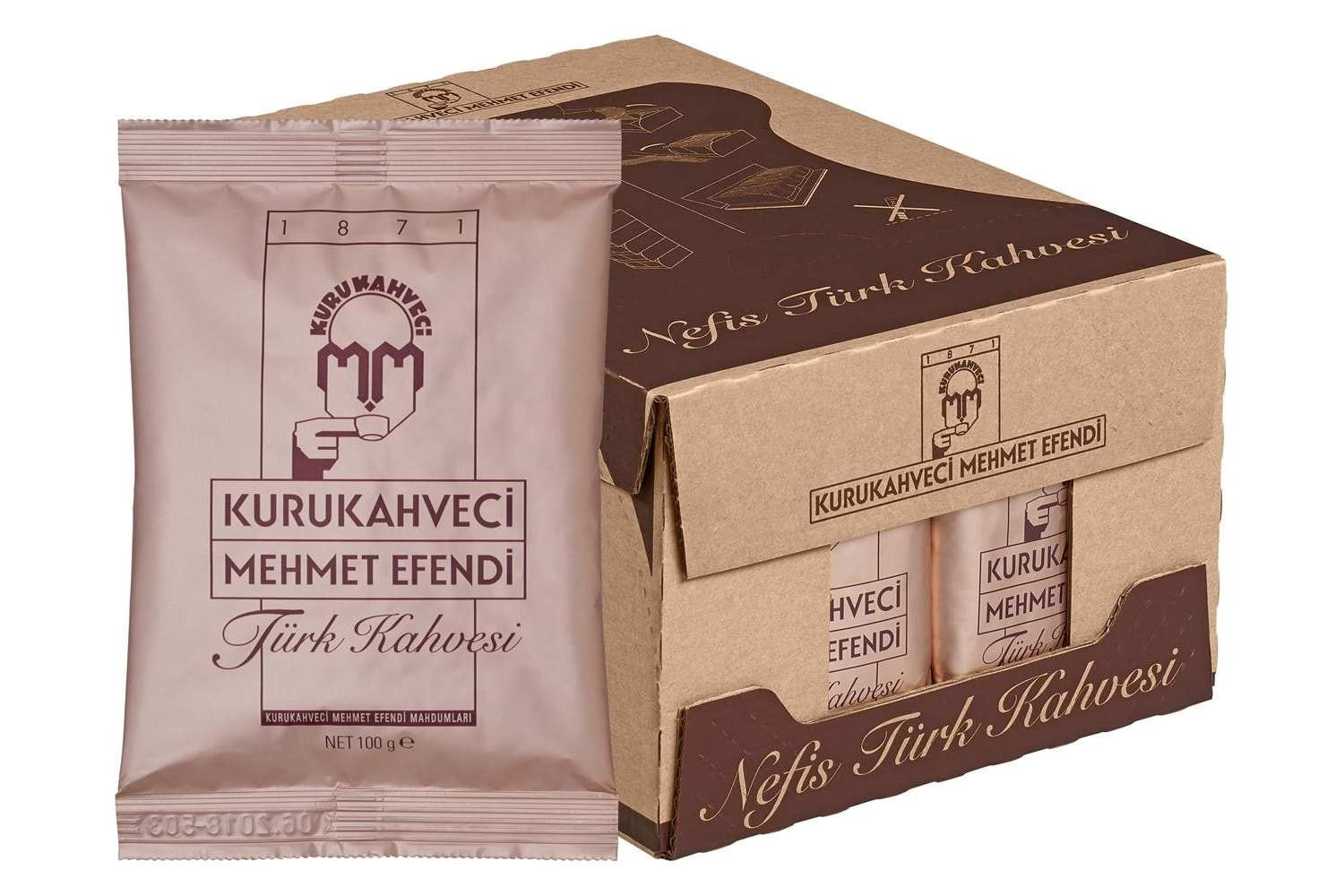 Mehmet Efendi Kahve 100 Gr Kolide 25 Paket Var