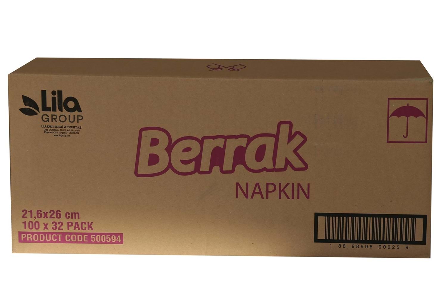 Berrak Peçete Kolide 3200 Adet (100-32) 501040