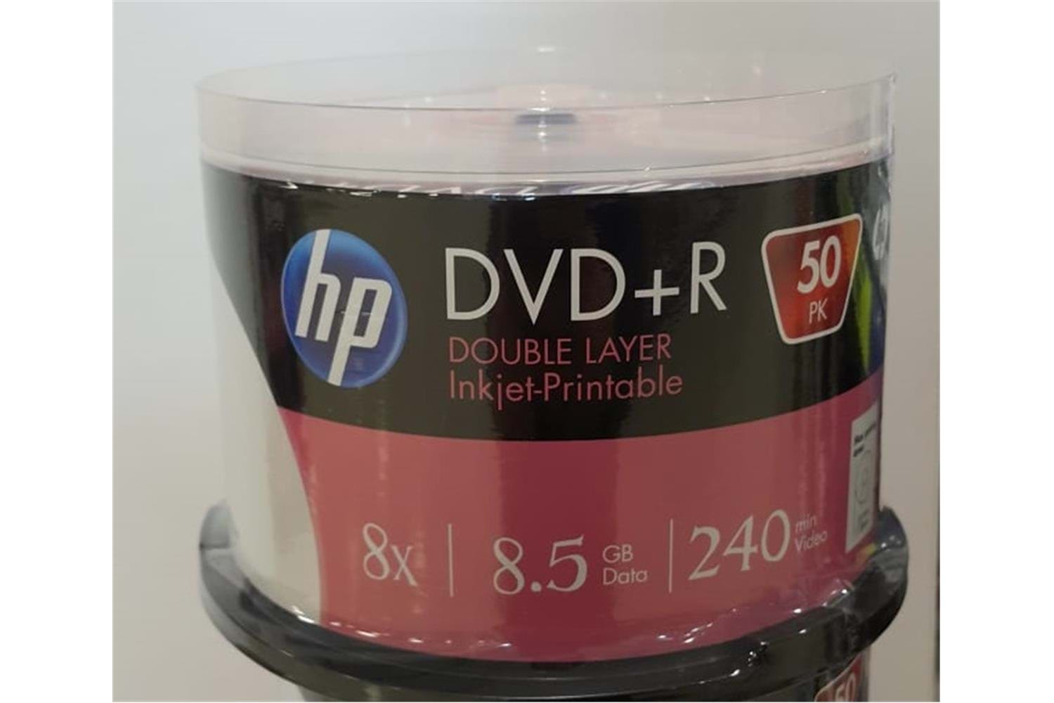 HP DVD+R DL 8.5GB Printable 50 Cakebox