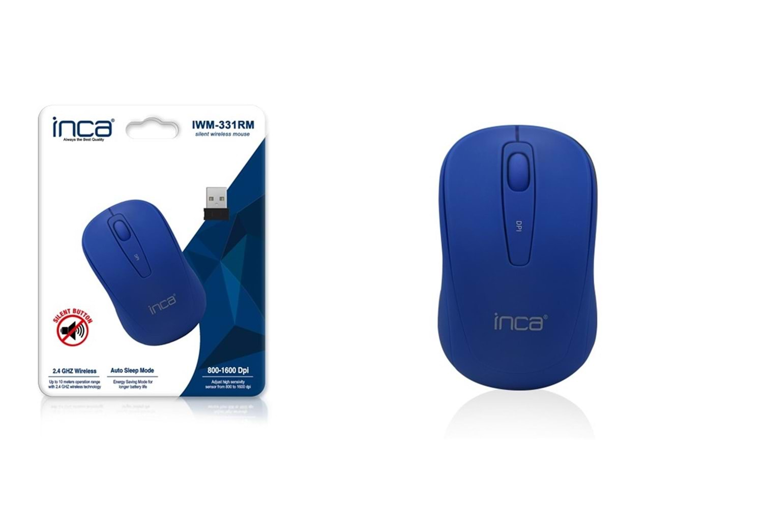 Inca Mavi Iwm-331Rm Silent Wireless Mouse Sessiz