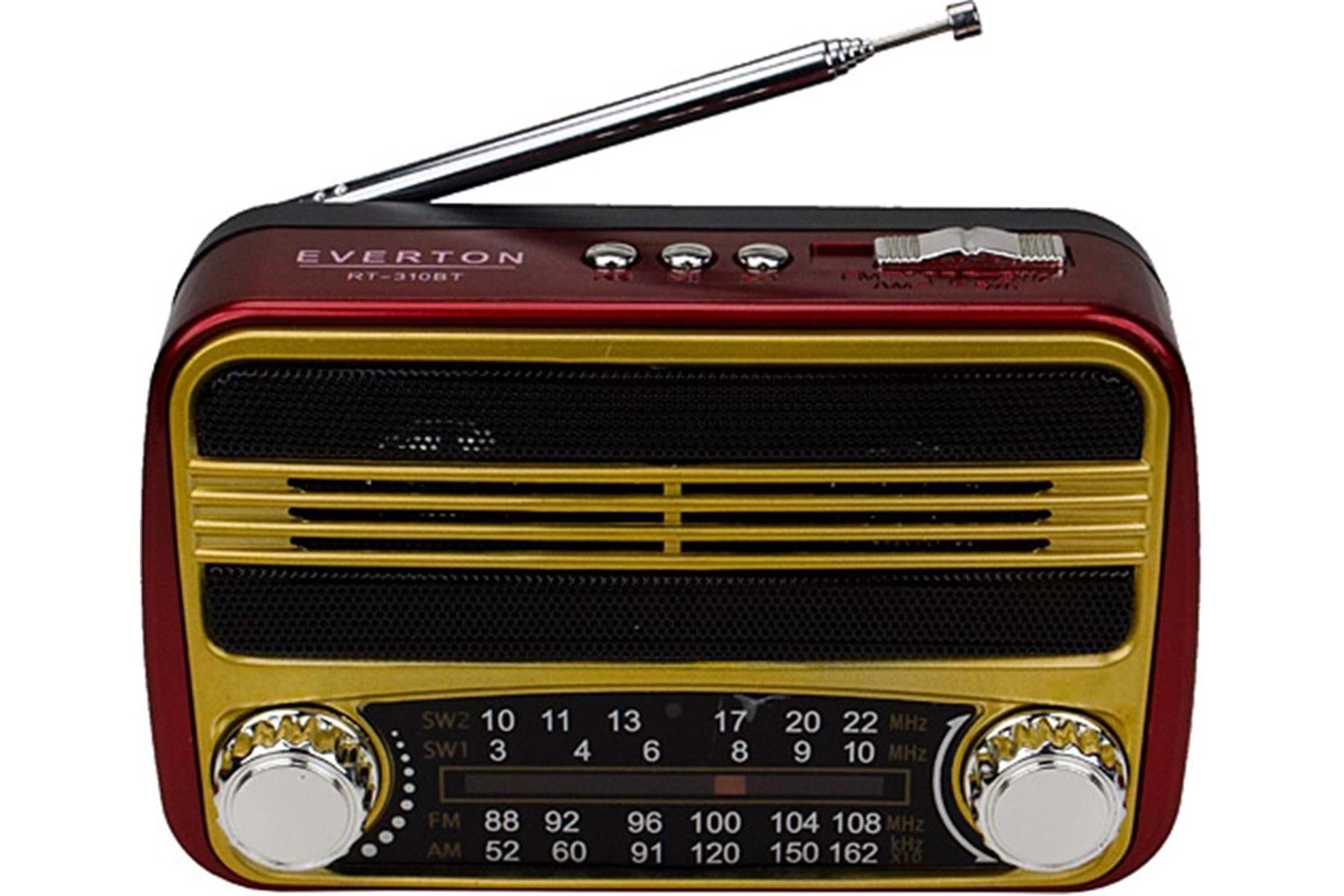 Everton Rt-310bt Bluetooth Fm-Usb-Tf Card- Şarjlı Nostaljik Radyo 