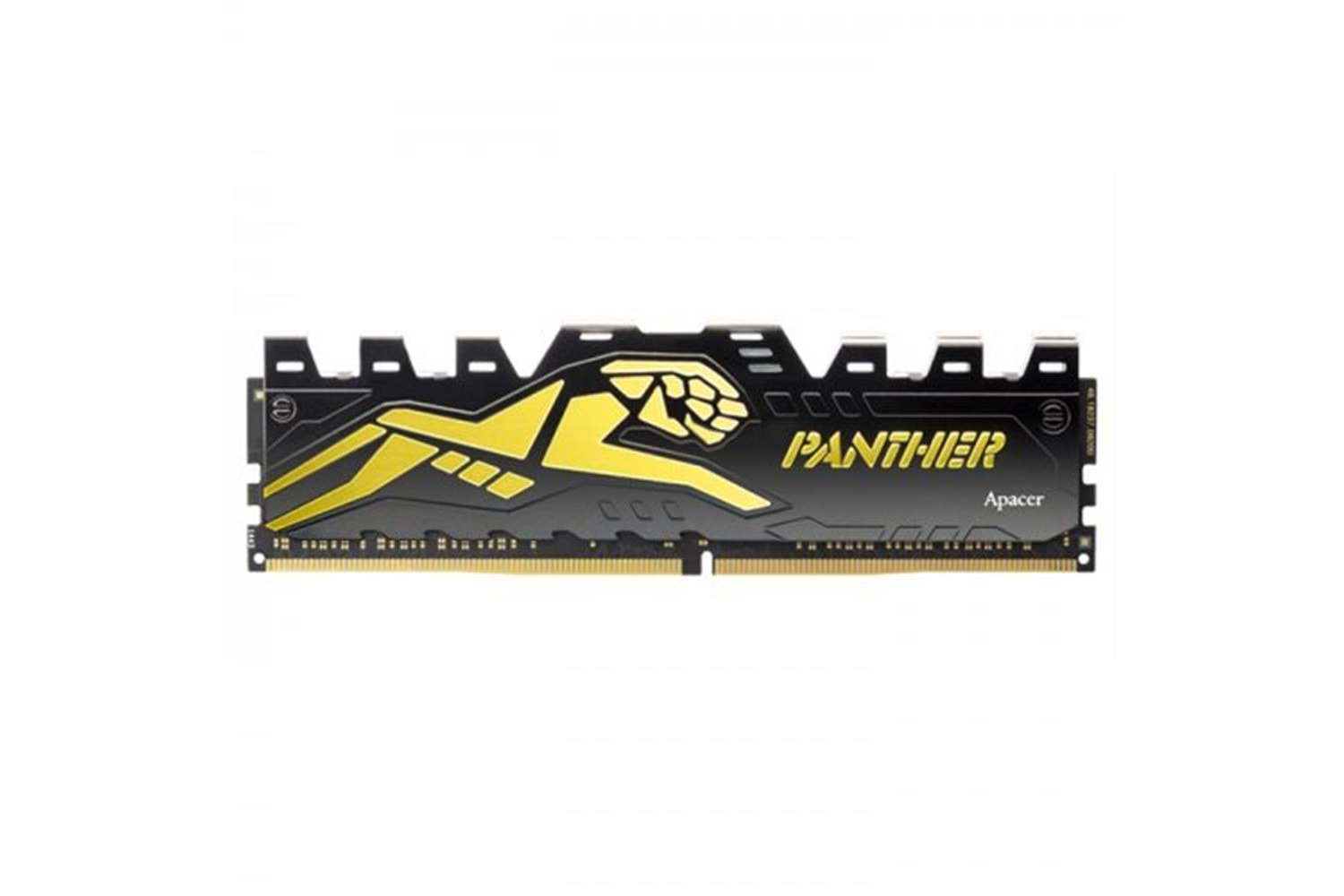 Apacer Panther AH4U08G32C28Y7GAA-1 8GB (1x8GB) DDR4 3200MHz CL16 Black-Gold Gaming Ram