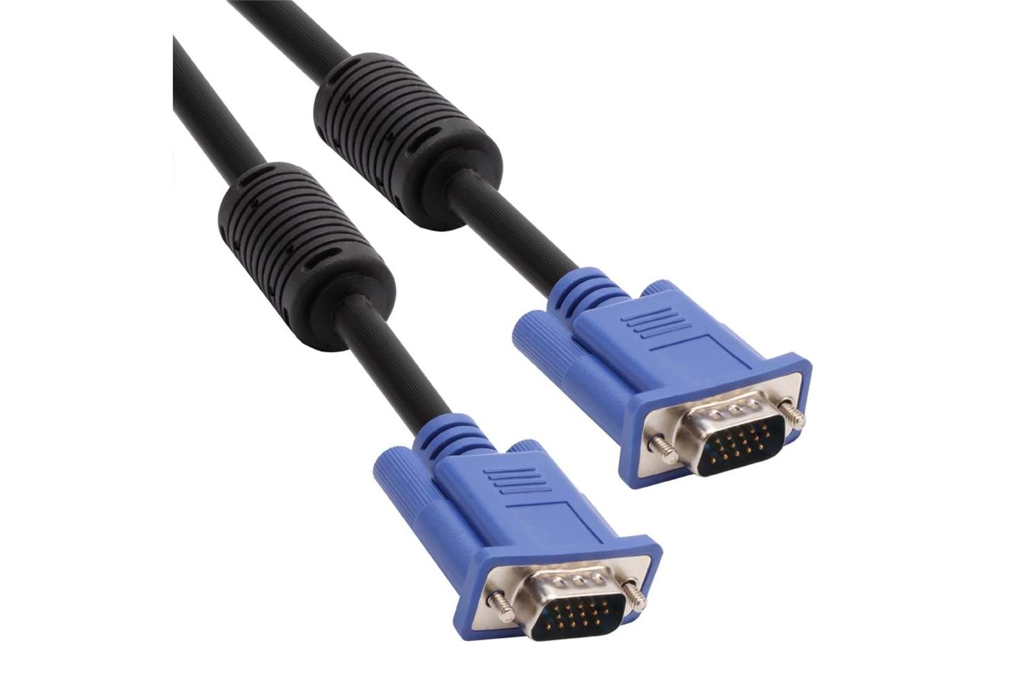 Vcom CG341AD-1.8 Mavi Konnektör Siyah 1.8MT Vga-M-Vga-M Kablo