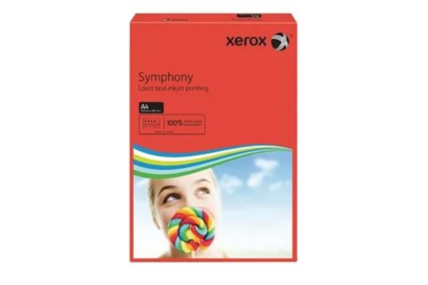 Xerox 3R93954 A4 Symphony Kırmızı 80gr