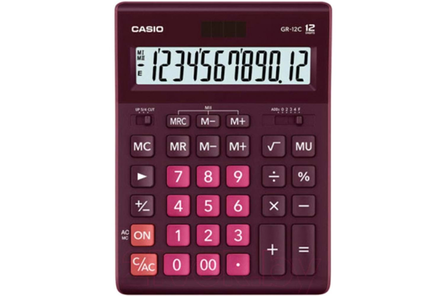 Casio GR-12C-WR 12 Hane Bordo Masa Üstü Hesap Makinesi