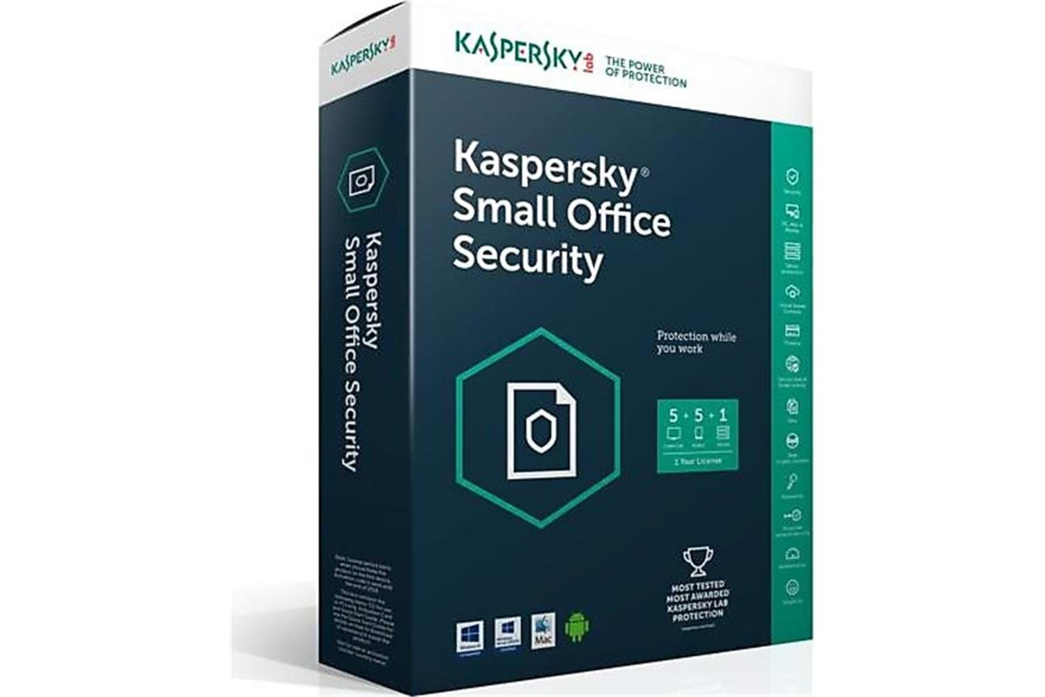 Kaspersky Small Office Security 5Pc+5Md+1Fs 3 Yıl Box