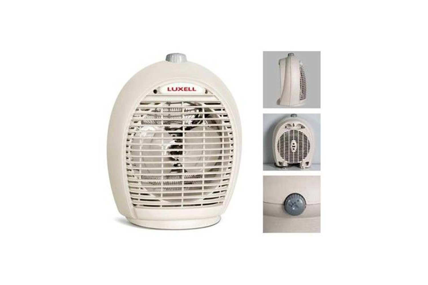 Luxell LX-6331 Beyaz Isıtıcı Fan 1000+1000 Watt 3 Farklı Kademede Çalışma