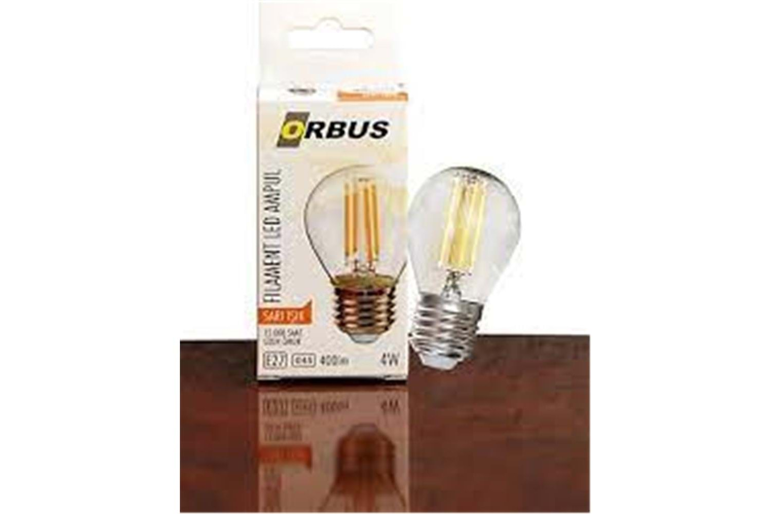 Orbus ORB-GC45 Mum 4W E27 Şeffaf Dekoratif Led Filament Ampul