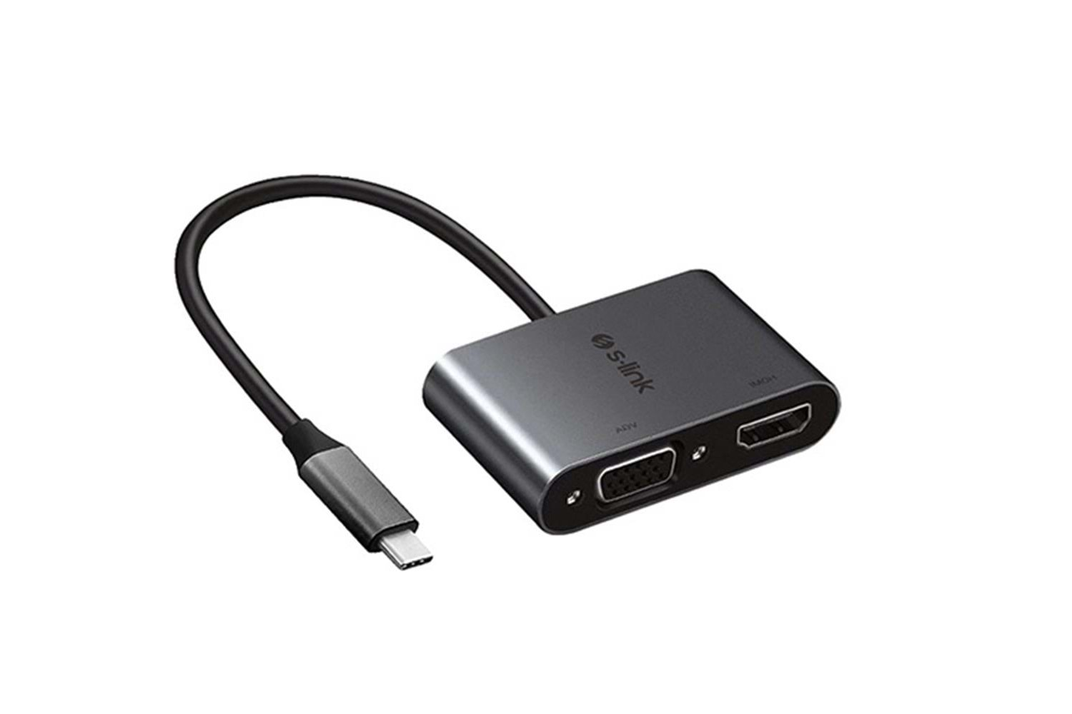 S-link Swapp SW-U516 4K@30Hz TypeC to HDMI + VGA Adaptör