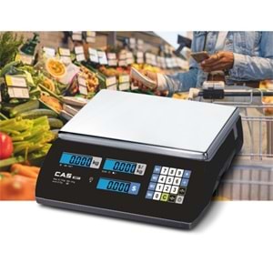 CAS ER JR 15KG LCD Ekran Boyunsuz Fiyat Hesaplamalı Terzai
