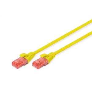 DIGITUS 2metre CAT6 Utp DK-1617-020/Y Sarı Patch Kablo (10'lu Paket)